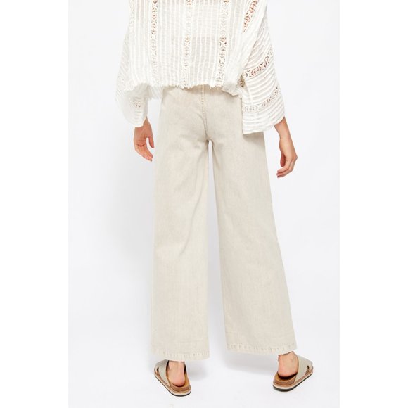 NWT Free People Midnight City Wide Leg / Pebble - Picture 5 of 7